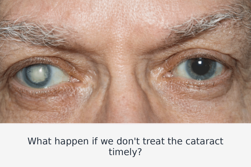 What happen if we don't treat cataract timely