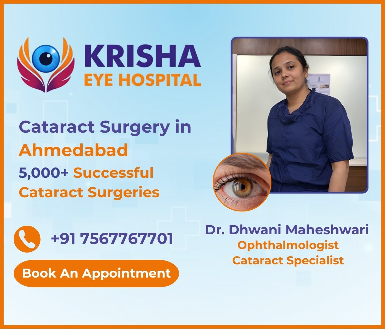 Cataract Surgery in Ahmedabad – Step-by-Step Patient Guide, Krisha Eye Hospital