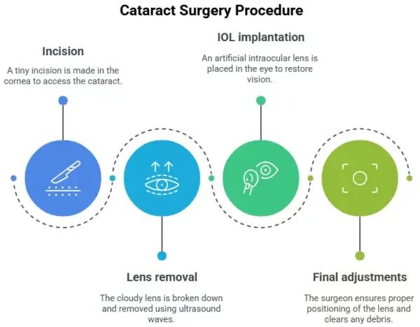 The cataract surgery procedure The cataract surgery procedure